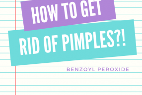 How to get rid of pimples?!